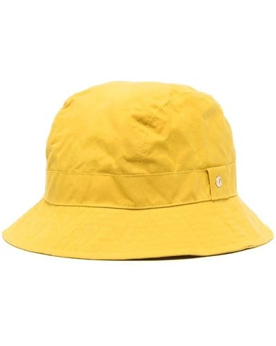 Mackintosh Rainie Cotton Bucket Hat - Yellow