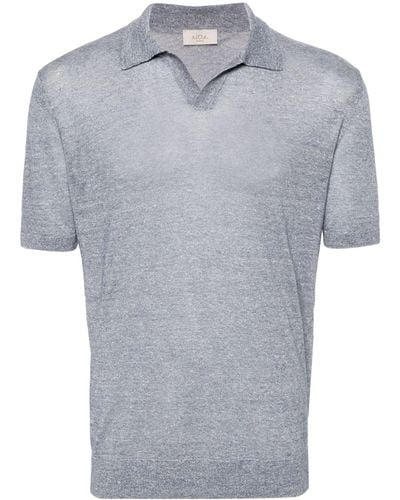 Altea Split-neck Polo Shirt - Gray