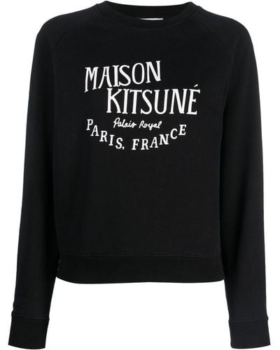 Maison Kitsuné Katoenen Sweater - Zwart