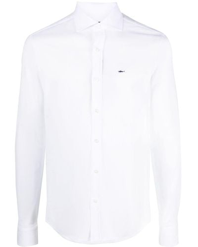 Paul & Shark Linen Long-sleeve Shirt - White