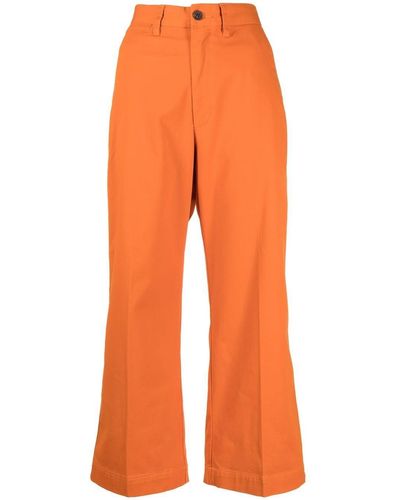 Polo Ralph Lauren Pantalon de tailleur à coupe crop - Orange