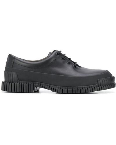 Camper Ridged Sole Lace-up Shoes - Black