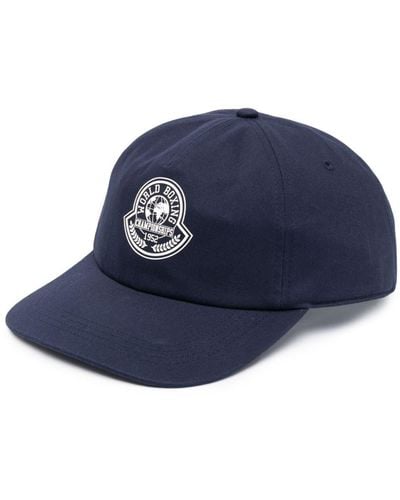 Moncler Baseballkappe mit Logo-Print - Blau