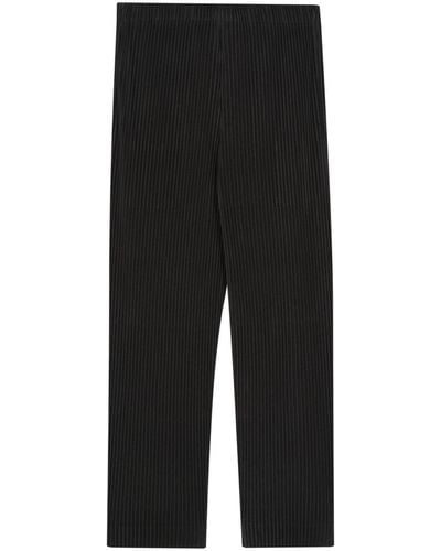 Homme Plissé Issey Miyake Pantalones Monthly Color January plisados - Negro