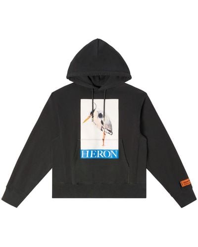 Heron Preston Heron Bird Cotton Hoodie - Black