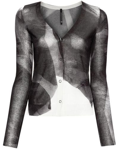 Pierantoniogaspari Vest Met Print - Zwart
