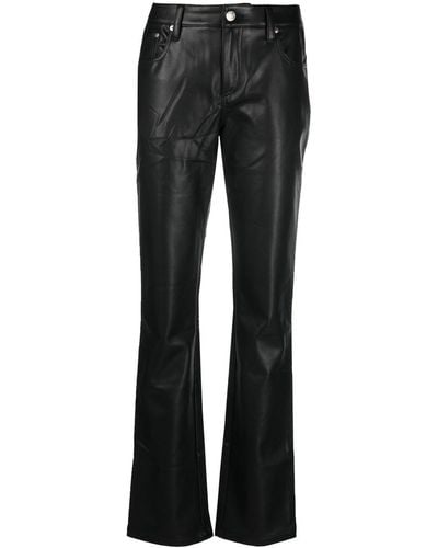 MISBHV Pantalones rectos con cinturilla elástica - Negro