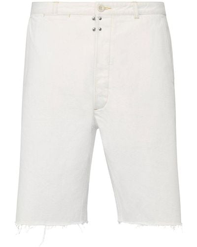 Maison Margiela Selvedge Shorts aus Denim - Weiß