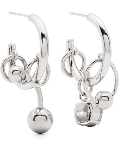 Justine Clenquet Sally Piercings-detailed Earrings - White