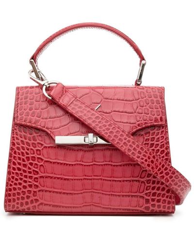 Saiid Kobeisy Mini Handtasche aus Krokodilleder - Rot