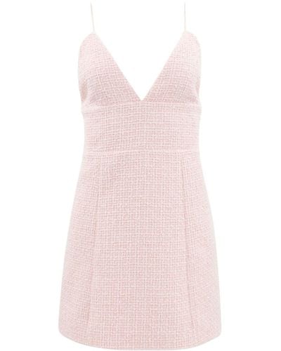 Alice + Olivia Carli Tweed Minidress - Pink