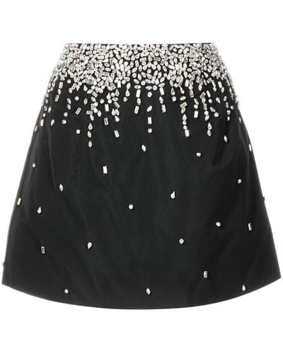 Rachel Gilbert Crystal-embellished Mini Skirt - Black
