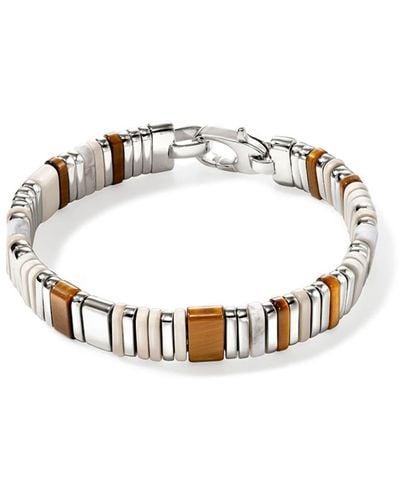 John Hardy Sterling Silver Jasper Bracelet - Metallic