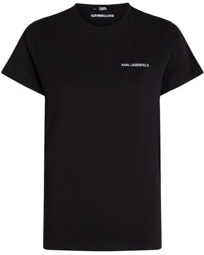 Karl Lagerfeld T-shirt Essential en coton biologique - Noir