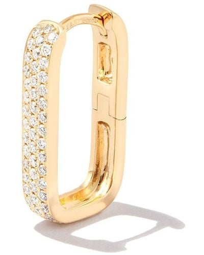 Jacquie Aiche 14kt Yellow Gold Mini Rectangle Diamond Earring - Metallic