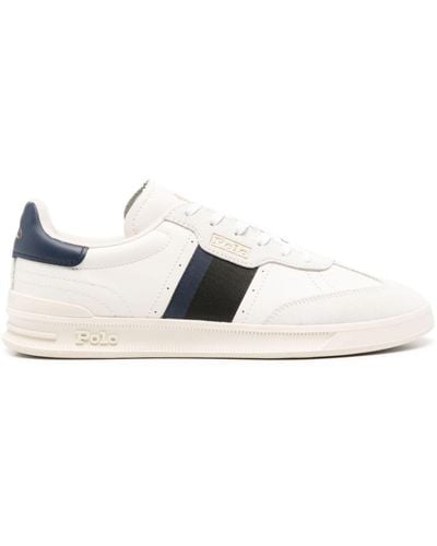 Polo Ralph Lauren Heritage Aera Leather Trainers - White