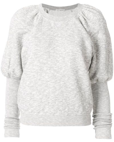 Ulla Johnson Ossie Puff-sleeve Sweatshirt - Grey