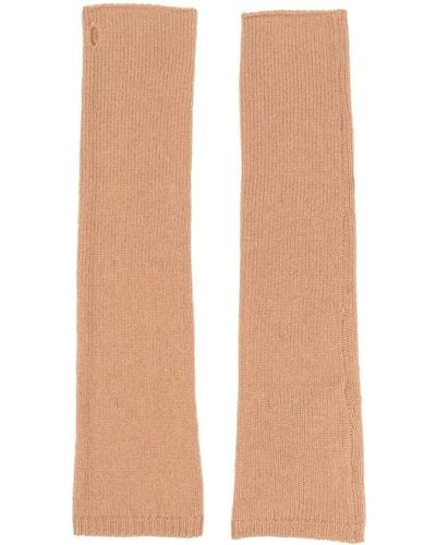 FEDERICA TOSI Knitted Long-length Sleeves - Natural