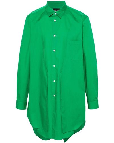 Comme des Garçons Asymmetrisch Overhemd - Groen