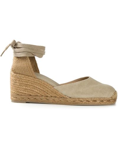 Castañer 'Carina' Espadrilles mit Keilabsatz - Mettallic