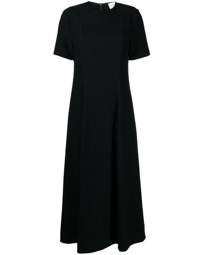 Loulou Studio Knit Cotton Midi Dress - Black