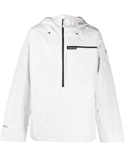 Burton Pillowline Gore-tex 2l Hooded Ski Jacket - White