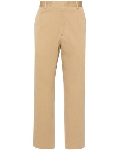 Gucci Web-stripe trim tailored trousers - Natur