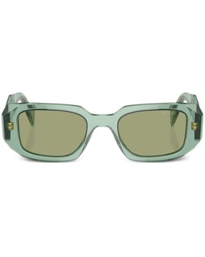 Prada Prada Pr 17ws Rectangle Frame Sunglasses - Green