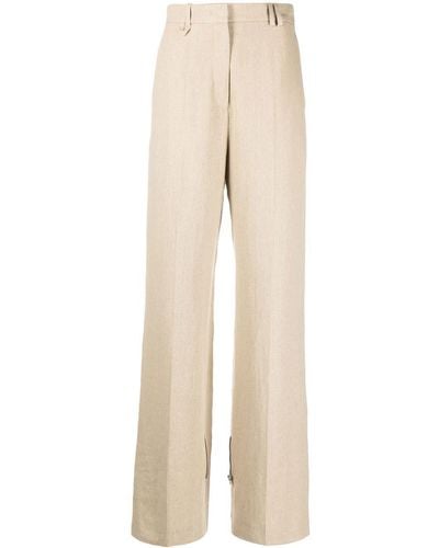 Jacquemus Astouin Linen Trousers - Natural