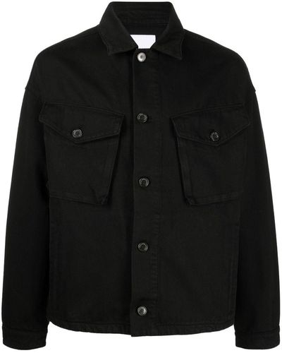 Philippe Model Button-up Denim Jacket - Black