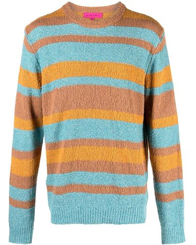 The Elder Statesman Stripe-pattern Sweater - Blue