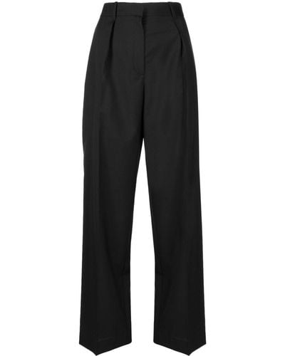 The Row Klassische Mid-Rise-Hose - Schwarz