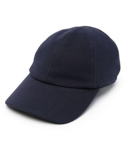 Giorgio Armani Textured Baseball Cap - Blue