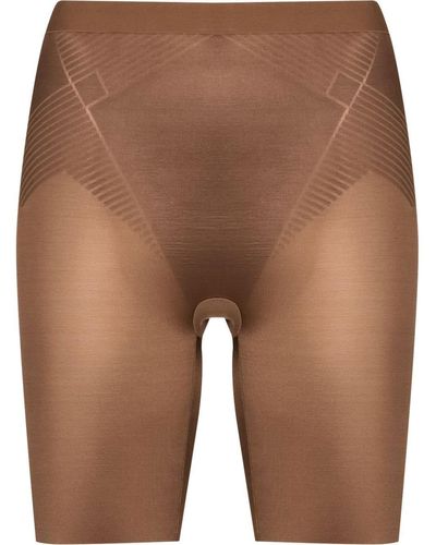 Spanx Thinstincts 2.0 Mid-thigh Shorts - Brown