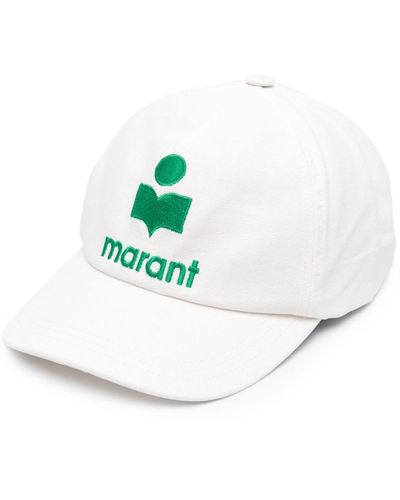 Isabel Marant Tyron Logo-Embroidered Cap - White