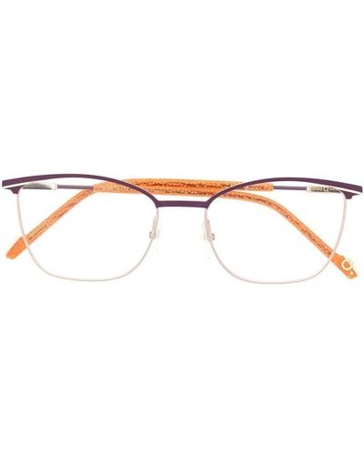 Etnia Barcelona Amethyst スクエア眼鏡フレーム - メタリック