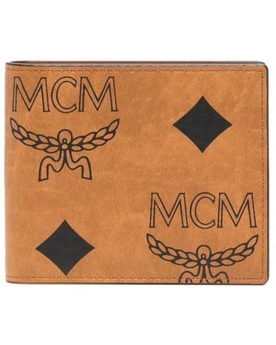 MCM Aren モノグラム 財布 - ブラウン