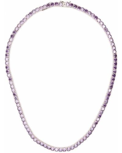 Mounser Laguna Crystal Necklace - Metallic