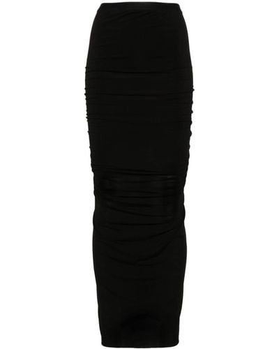 Rick Owens Shrimp Asymmetric Skirt - Black
