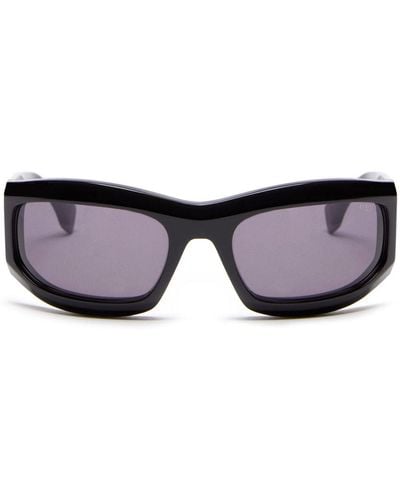 Marcelo Burlon Catemu Rectangle-frame Tinted Sunglasses - Black