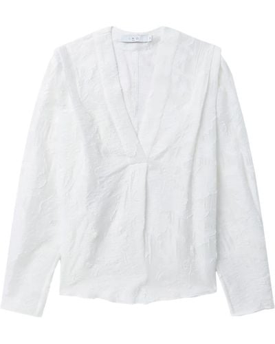 IRO Bluse mit Texturen - Weiß