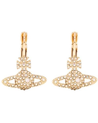 Vivienne Westwood Grace Bas Relief Drop Earrings - Natural
