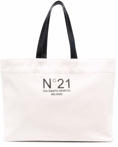 N°21 ロゴ ハンドバッグ - マルチカラー