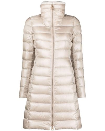 Herno Quilted Hooded Jacket - Natural