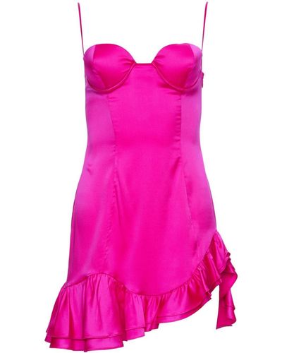 retroféte Silvana Ruffle-detailing Dress - Pink