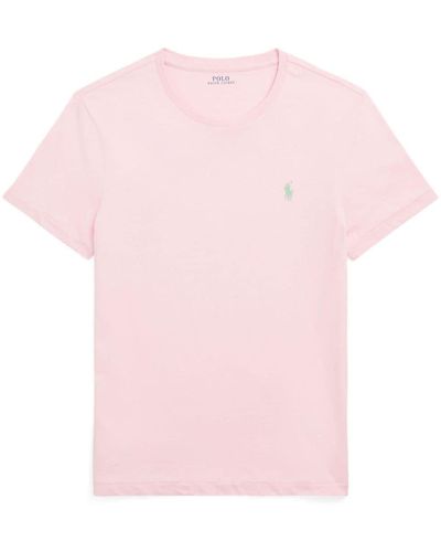Polo Ralph Lauren T-shirt Met Geborduurd Logo - Roze