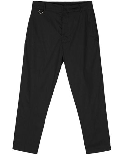 Low Brand Mid-rise Tapered-leg Trousers - Black
