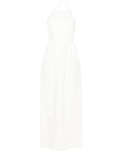 Max Mara Cotton Long Dress - White
