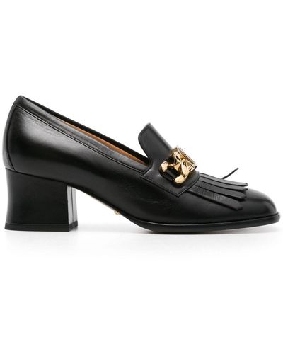 Gucci Zapatos Interlocking G con tacón de 55 mm - Negro