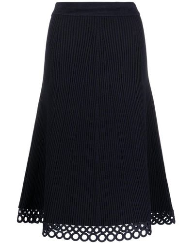 Jonathan Simkhai A-line Knitted Skirt - Black